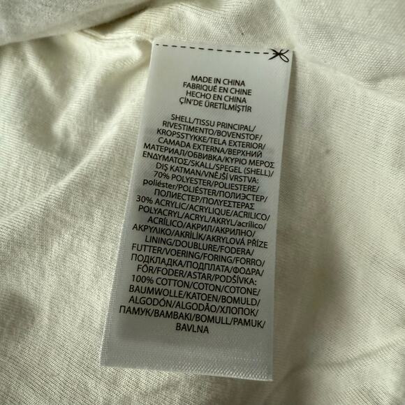 Polo Ralph Lauren Girls Fair Isle Blue White Fleece Jacket- Size 8-10 - Picture 8 of 11